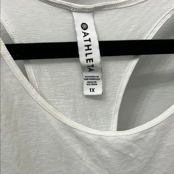Athleta Women's White Sheer Tank Top - Picture 2 of 4